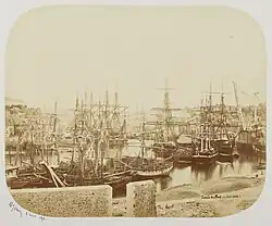 Entrée du port, Bretaň, 1858