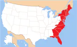 Rusínská eparchie Passaic na mapě