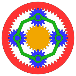 Planetový převod se stojícím prstencem