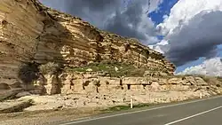 Pohled na Kourion ze silnice