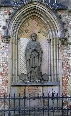 Epitaf kardinála Sommerau Beckha na východní straně kostela sv. Mořice v Kroměříži