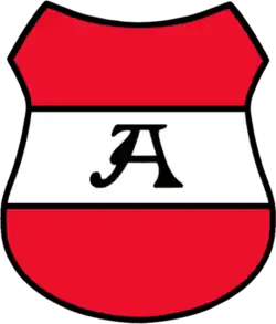 Erb rodu Althannů s charakteristickým písmenem A