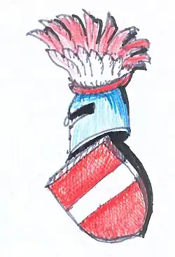 Kresebná rekonstrukce erbu Dubečských z Dubče