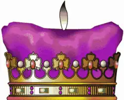 Heraldická a hodnostní koruna mediatizovaných hrabat (Erlauchtkrone). Hlava takového hraběcího rodu nosí stejnou korunu završenou ovšem říšským jablkem, nikoli hranostajovým ocáskem