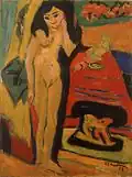 Ernst Ludwig Kirchner: Ženský akt (1910-1926)