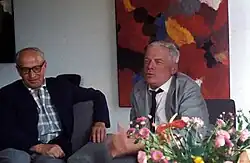 Ernst Wilhelm Nay (vpravo) v roce 1960