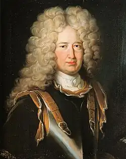 Arnošt hrabě z Metternichu (1657–1727), obraz Johanna Rudolfa Hubera kolem roku 1707