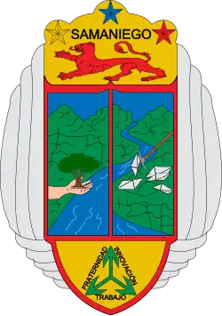 Znak města Samaniego