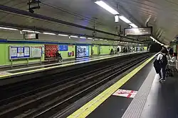 Nástupiště linky 5