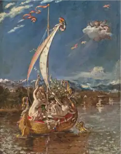 Zlatá loď plná nahých lidí