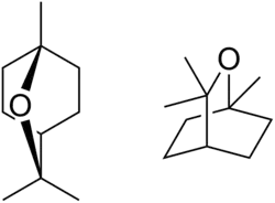 Strukturní vzorec eukalyptolu