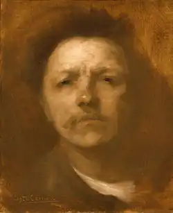 Eugène Carrière, autoportrét, kolem roku 1893