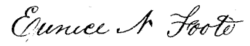 Eunice Newton Foote – podpis