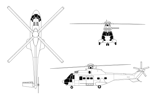 Náčrt vrtulníku