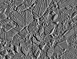 Ledové kry v oblasti Conamara Chaos