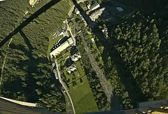 Most Evropy, pohled ze středu do údolí