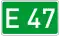 Označení silnice E47 v Německu