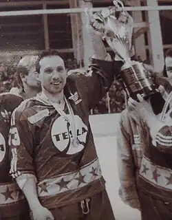 Oslava titulu v Československé hokejové lize v roce 1988/89