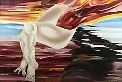 Mentální morfologie, 1980, olej 135x90cm