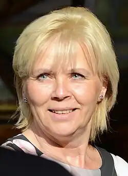 Eva Pavlová během návštěvy prvního páru v Moravském krasu (září 2023)