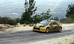 Jevgenij Novikov během Kyperské rallye 2009