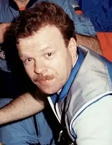 Reinhold Ewald na stanici Mir, 1997