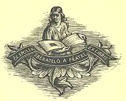 Spolkové exlibris od Petra Dillingera (1899-1954) z roku 1922