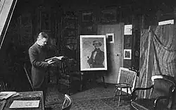 Félix Vallotton ve svém studiu