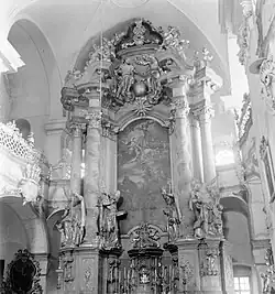 Hlavní oltář – původní stav