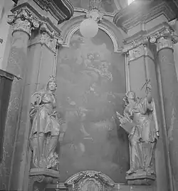 Oltář sv. Juliány Falconieri – původní stav