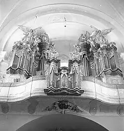 Varhany – původní stav