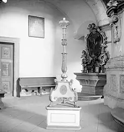 Dřevěný velikonoční svícen – původní stav