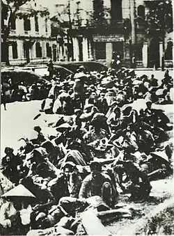 Obyvatelé Nam Định, Thái Bình, Phu Ly, Hải Phòng a Hải Dương se přestěhovali do Hanoje, 1945