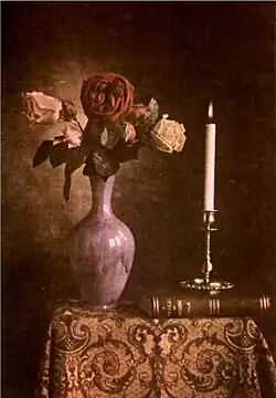 Barevné zátiší, neznámý autor, 95×142 mm, 1898