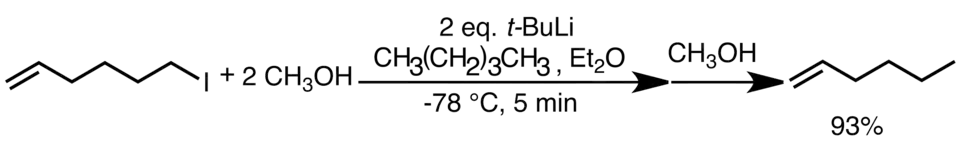 Rychlá lithium-jodidová výměna