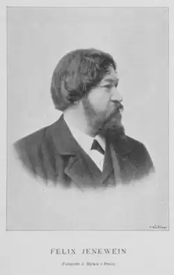 Felix Jenewein (foto Jan Mulač, 1898)