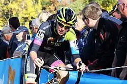 Femke během Koppenbergcrossu 2015