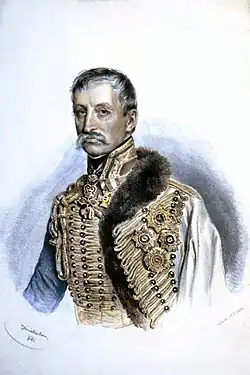 Polní maršál Ferdinand Karel v roce 1841, autor portrétu Josef Kriehuber
