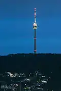 Fernsehturm Stuttgart v noci