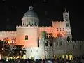 Slavnostní osvětlení palermské katedrály, červenec 2009