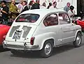 Fiat 750 (1959), zadní pohled