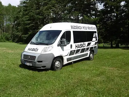 Fiat Ducato sportovního družstva SDH Bezděkov p. Tř.