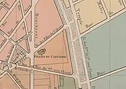 Klášter na mapě z 18. století