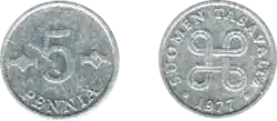 5 pennia, Finsko