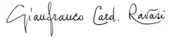 Gianfranco Ravasi – podpis
