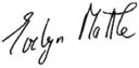 Evelyn Mattheiová, podpis
