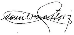 Danilo Astori, podpis