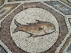 Detail mozaiky pocházejí z dob starověkého Říma