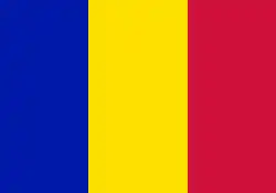 Andorrská národní vlajka Poměr stran: 7:10