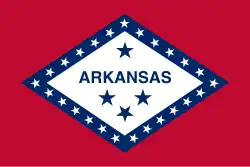 Vlajka amerického státu Arkansas